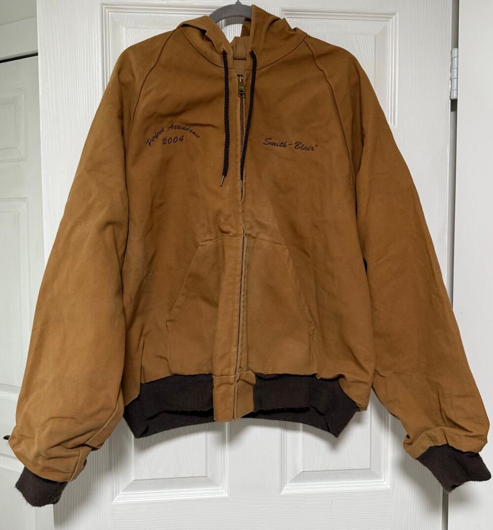 King Louie 2004 Perfect Attendance Canvas Full Zip Work Jacket Size XL